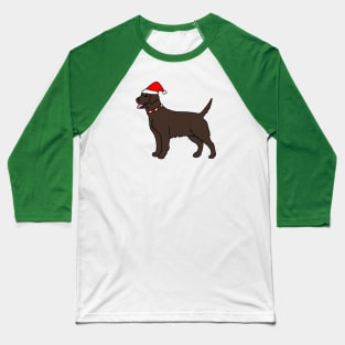 Holiday Chocolate Lab Baseball T-Shirt